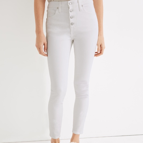 Madewell Denim - 🆕 Madewell 10” High-Rise White Skinny Crop Jeans - Size 25, NWT, Denim